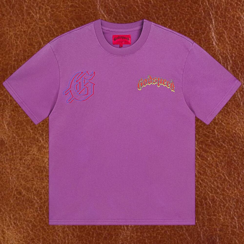 Men's Purple Short Sleeve Godspeed